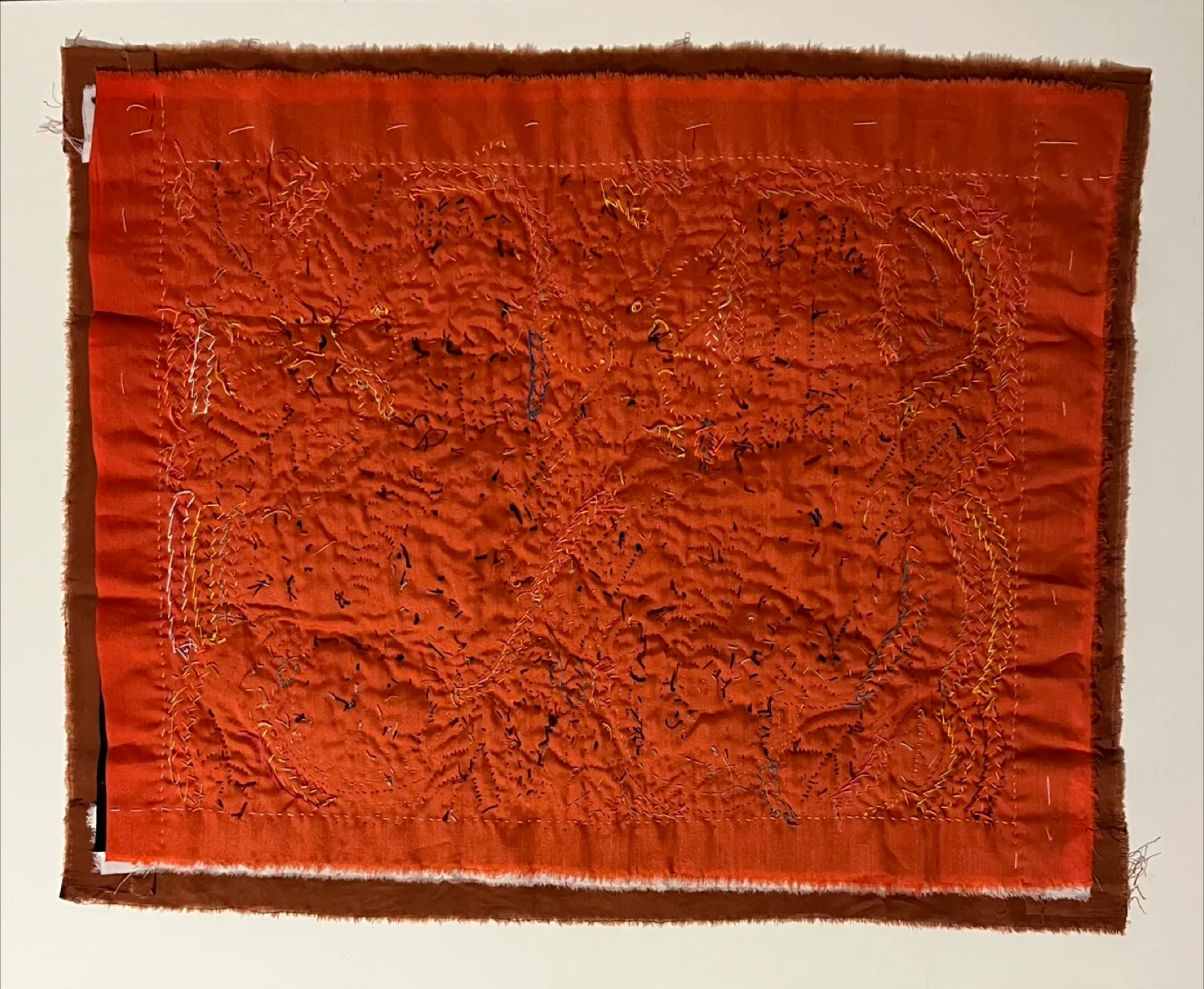 Handmade Kuna Mola handmade Panamanian Owl Wall Hanging image indicator(2)