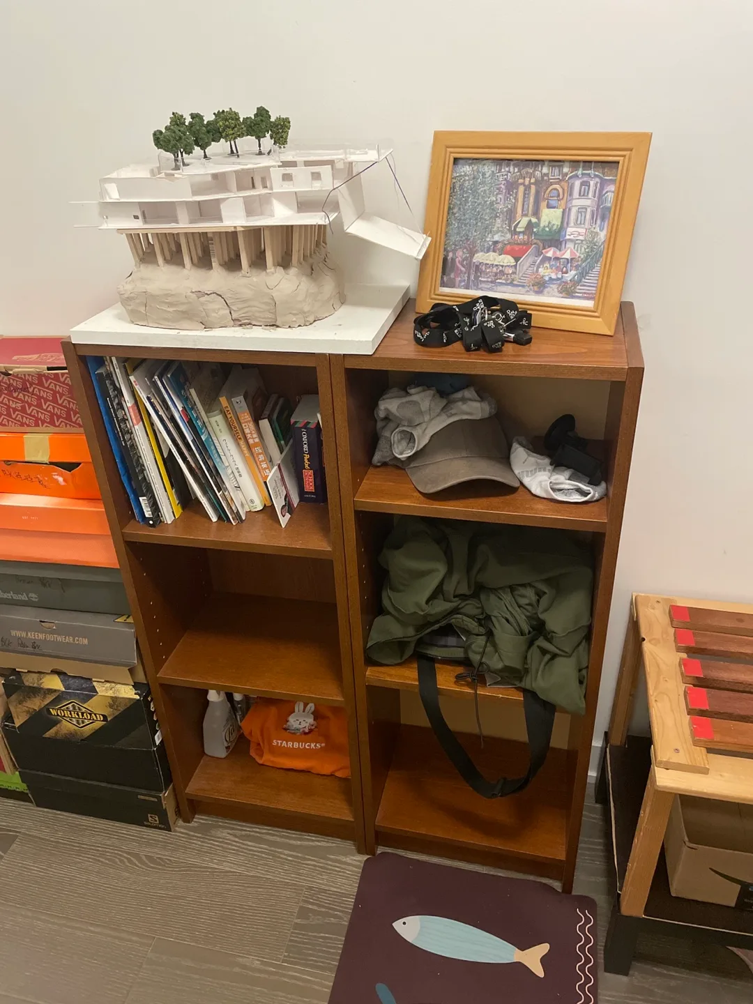 Wooden Bookshelf X2 thumbnail