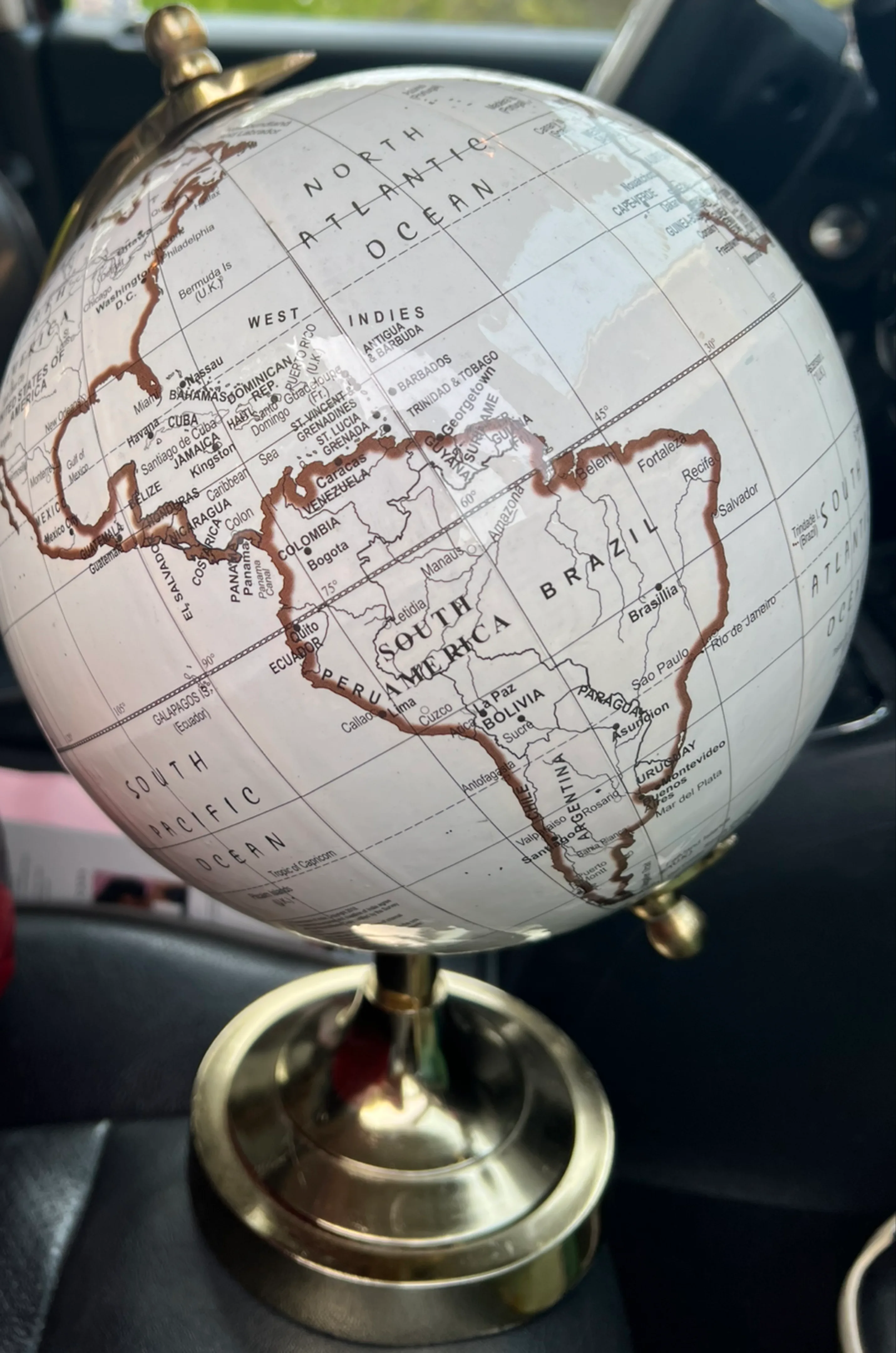 World Globe Decorative Bass - Gold Colour image indicator(2)