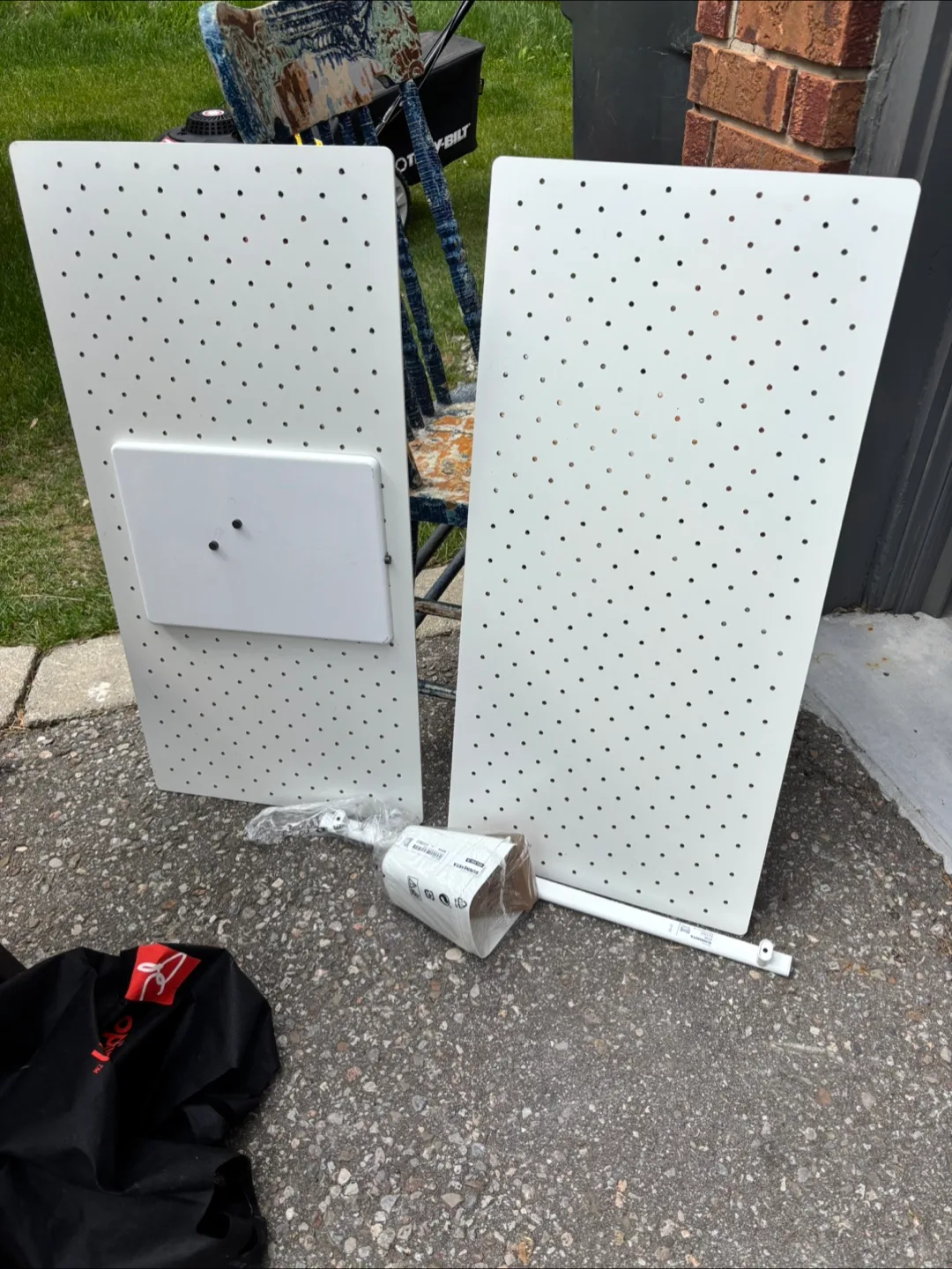 IKEA White Pegboard Set thumbnail
