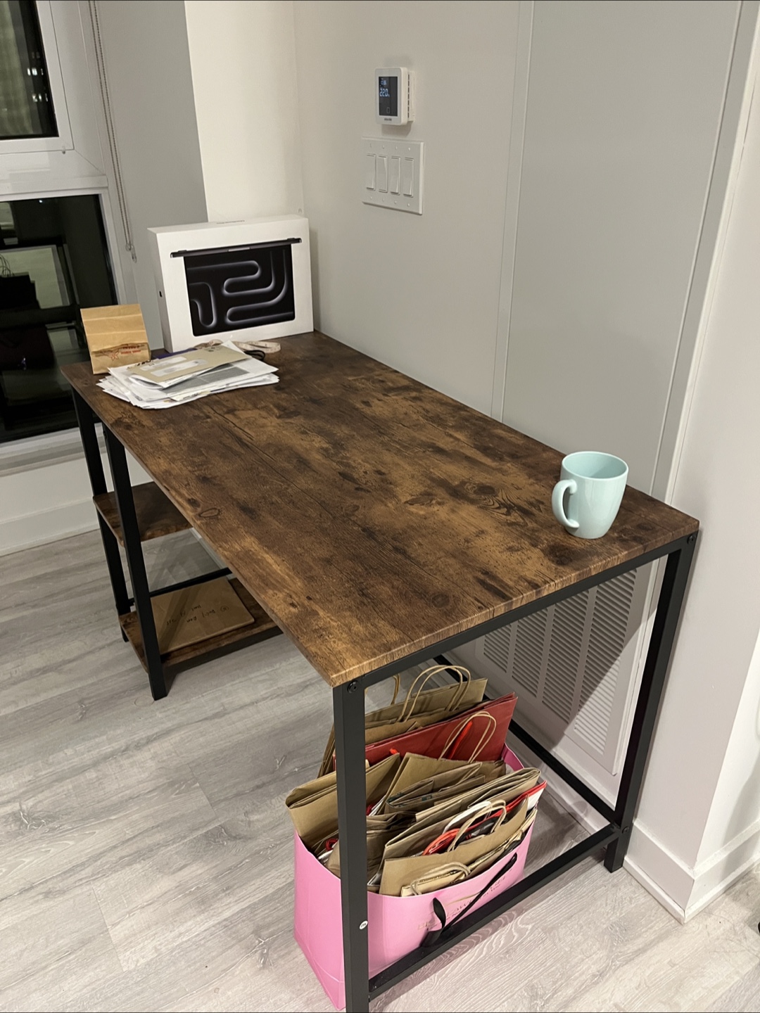 Quality Computer Desk with Shelves