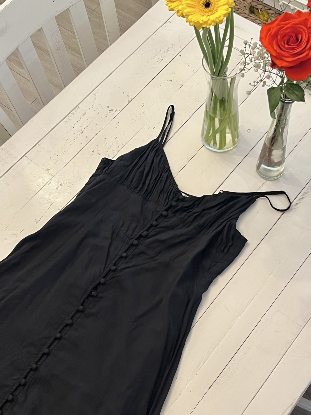 Oat + Fort Button Up Midi Dress