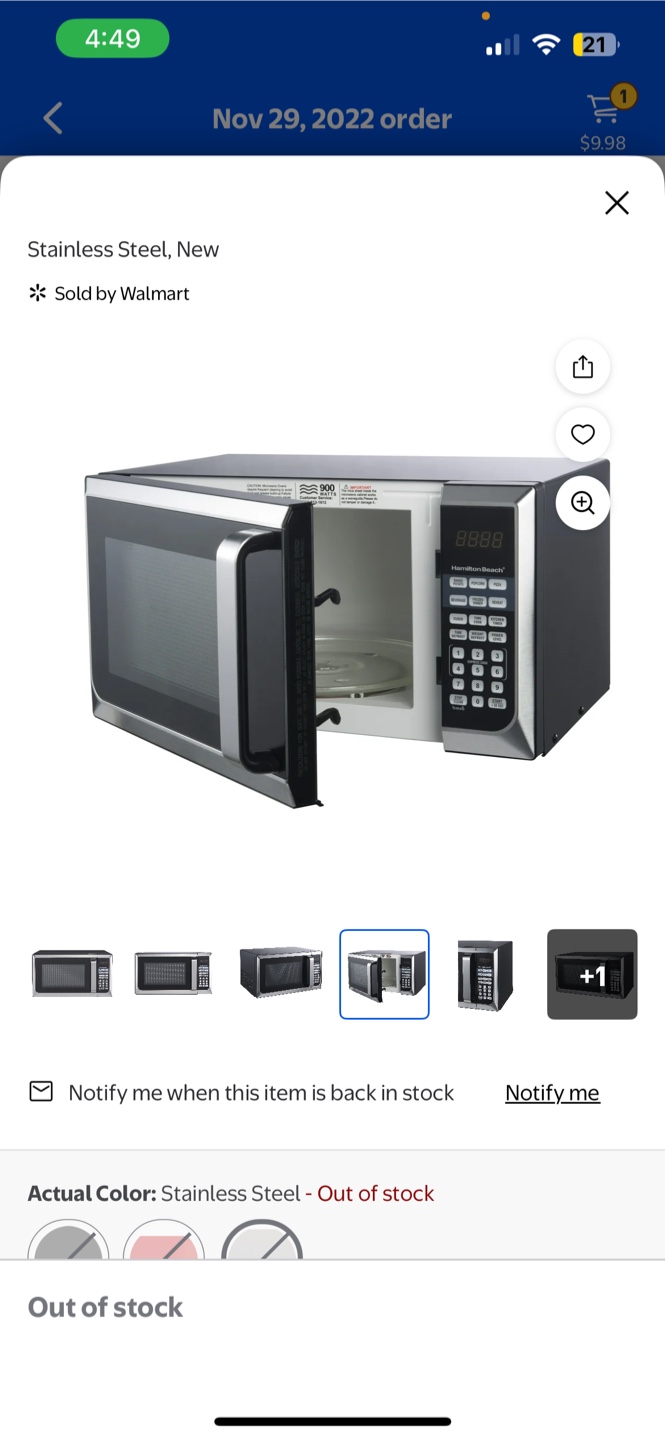 Hamilton Beach Microwave Oven - photo 2