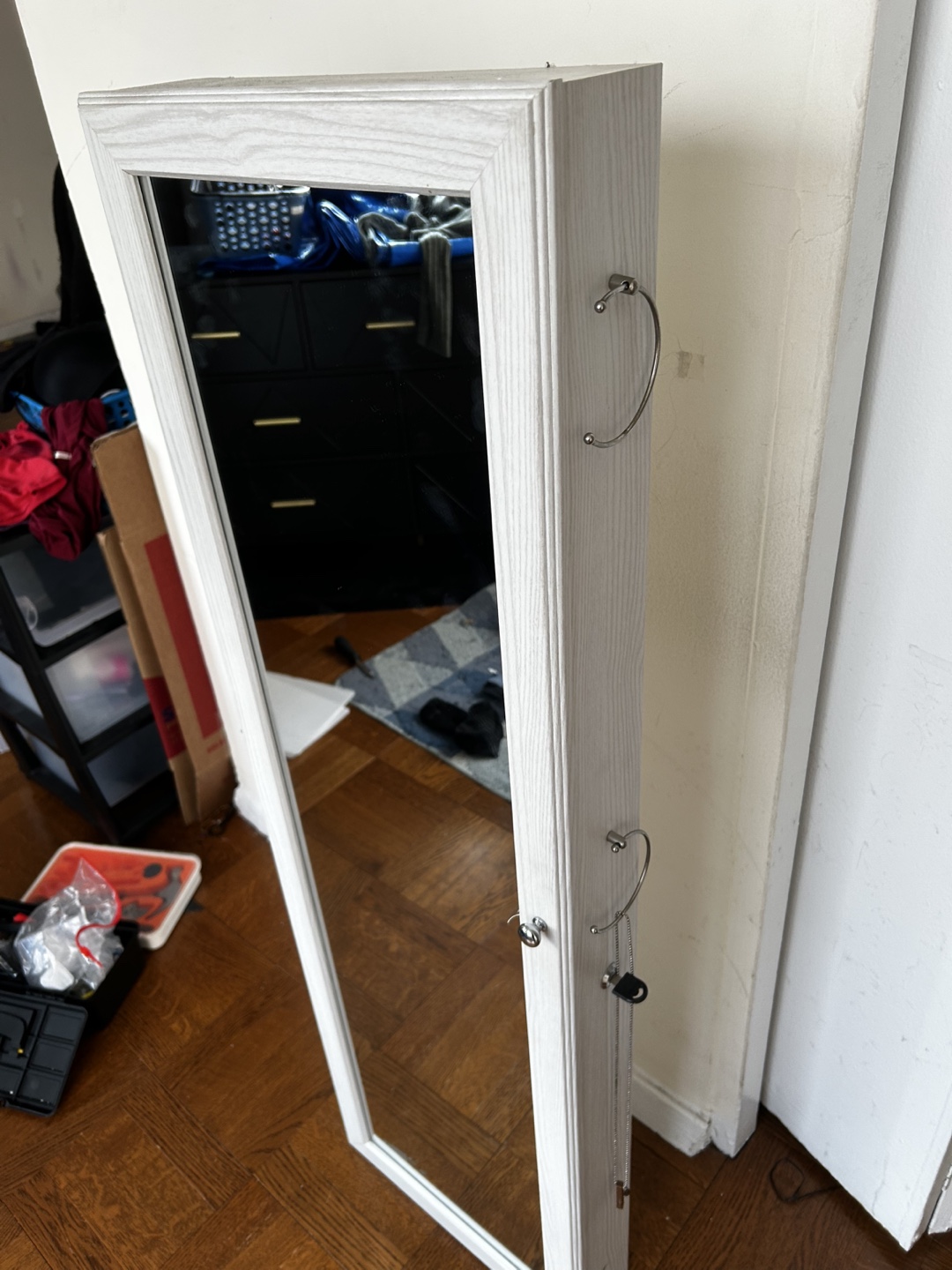 Wooden Jewelry Mirror Armoire - photo 2