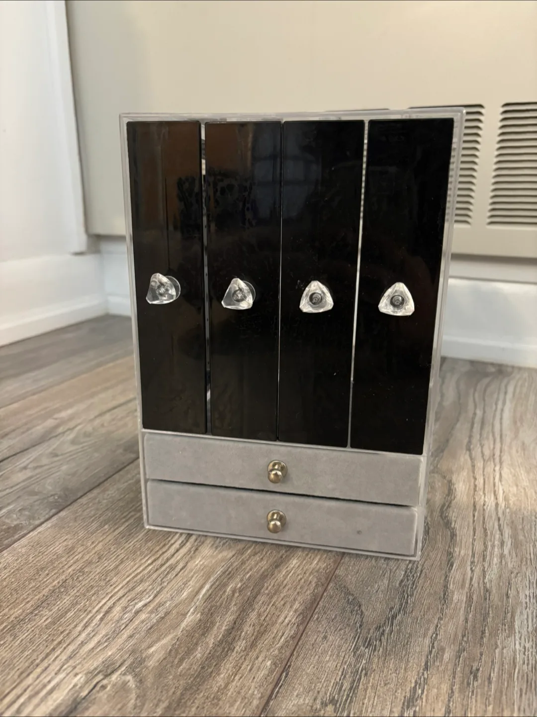Moving Sale - Acrylic Jewelry Organizer with Drawers thumbnail
