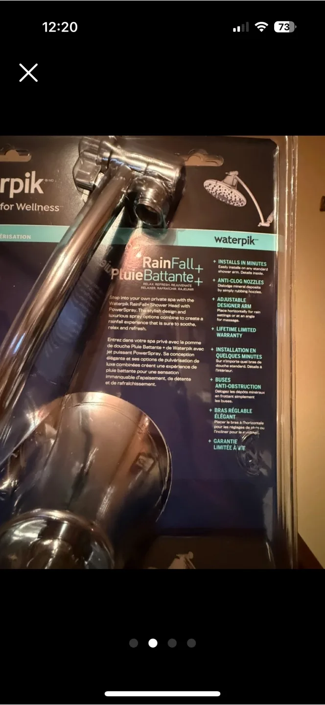 Waterpik RainFall+ Shower Head image indicator(2)
