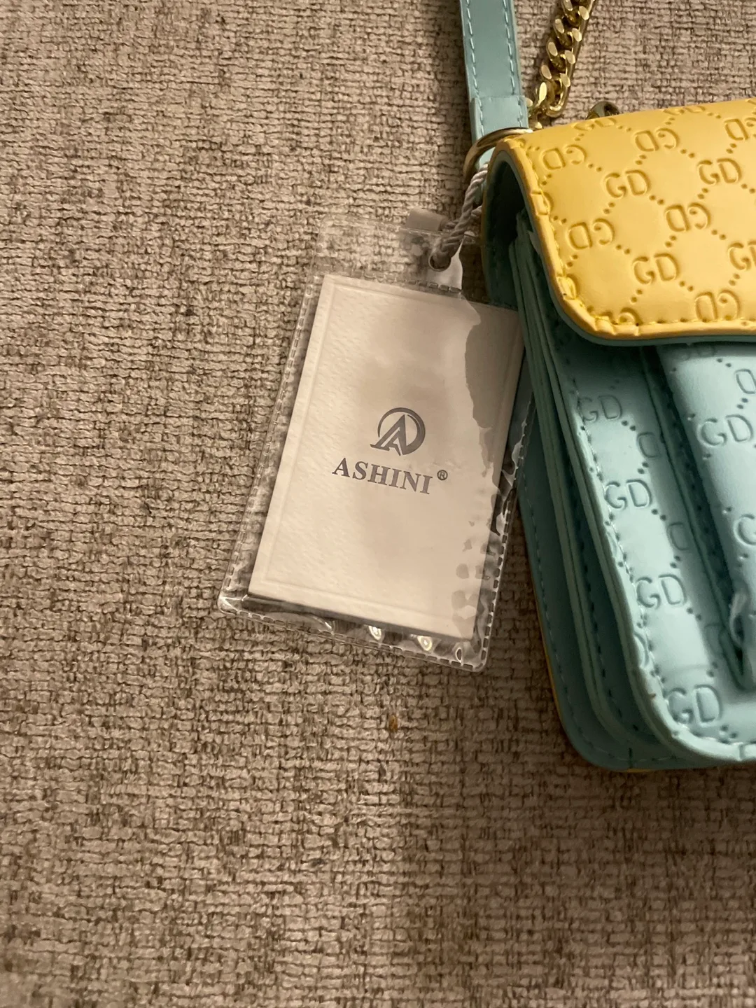 Ashini Yellow and Blue Shoulder Bag image indicator(2)