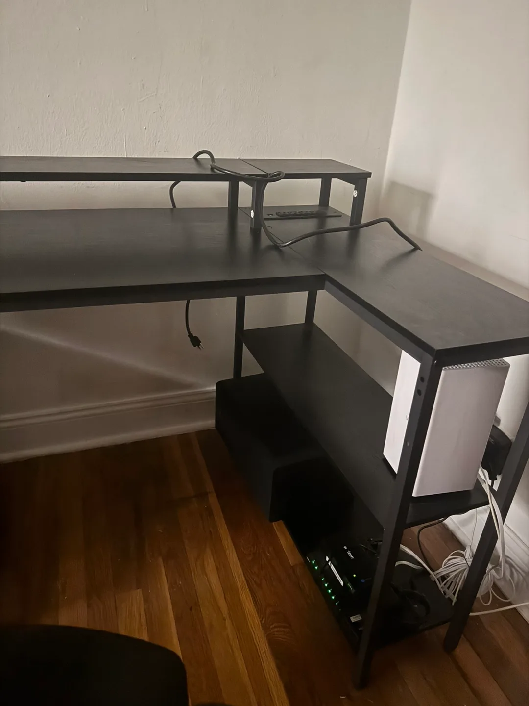 Black L-Shaped Computer Desk thumbnail