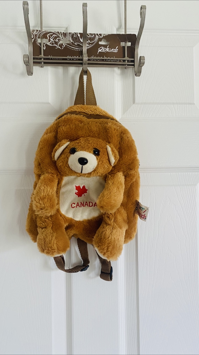 Blue Shoulder Bag and Brown Bear Backpack Set - photo 3