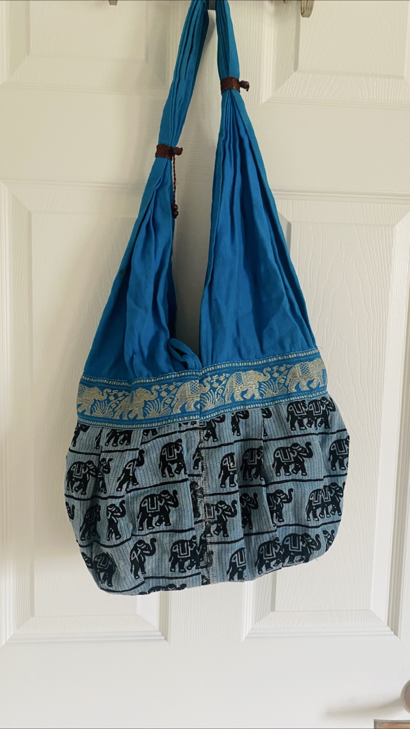 Blue Shoulder Bag and Brown Bear Backpack Set - photo 2