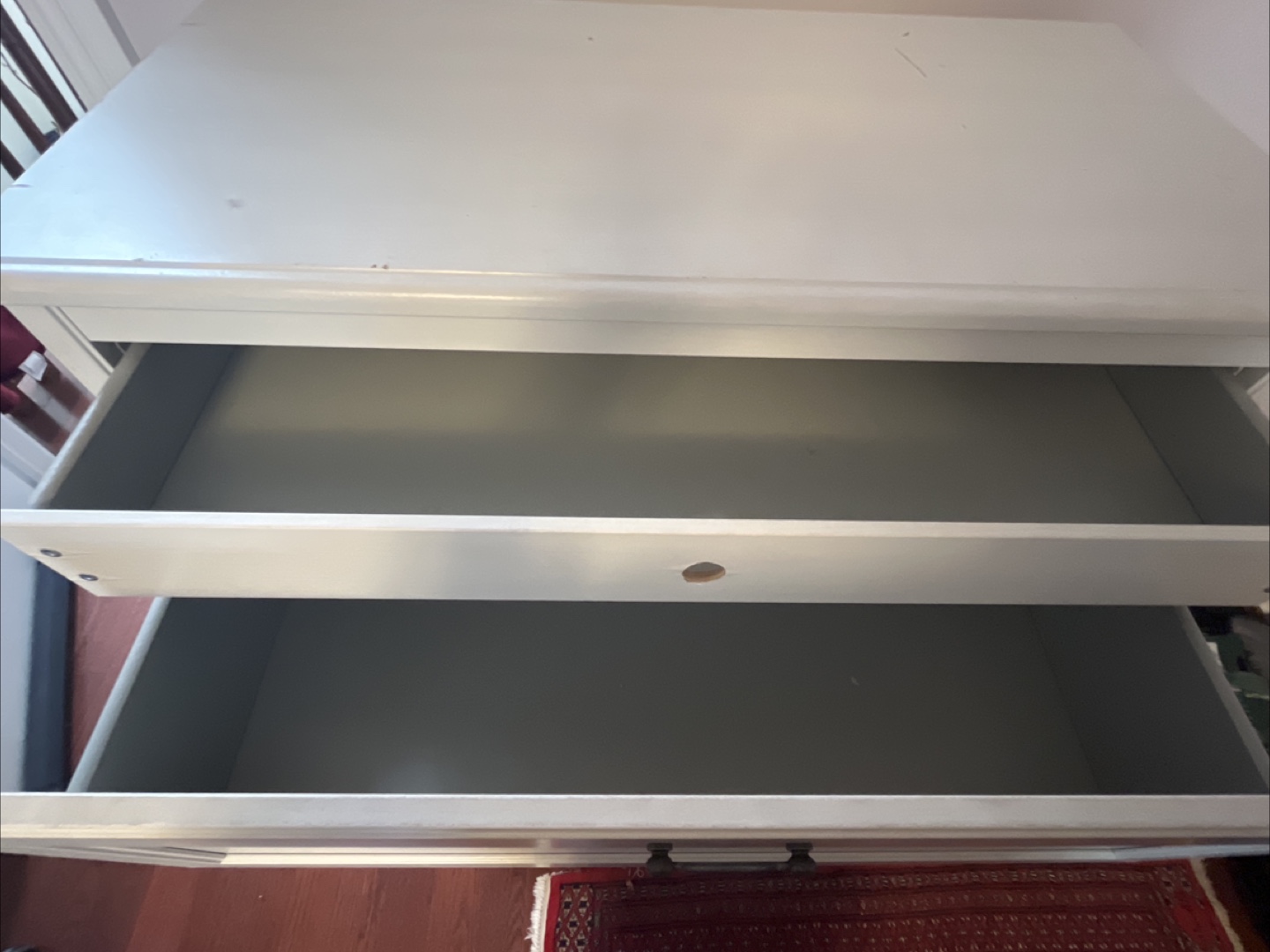 Moving Sale | White Three-Drawer Chest - photo 2