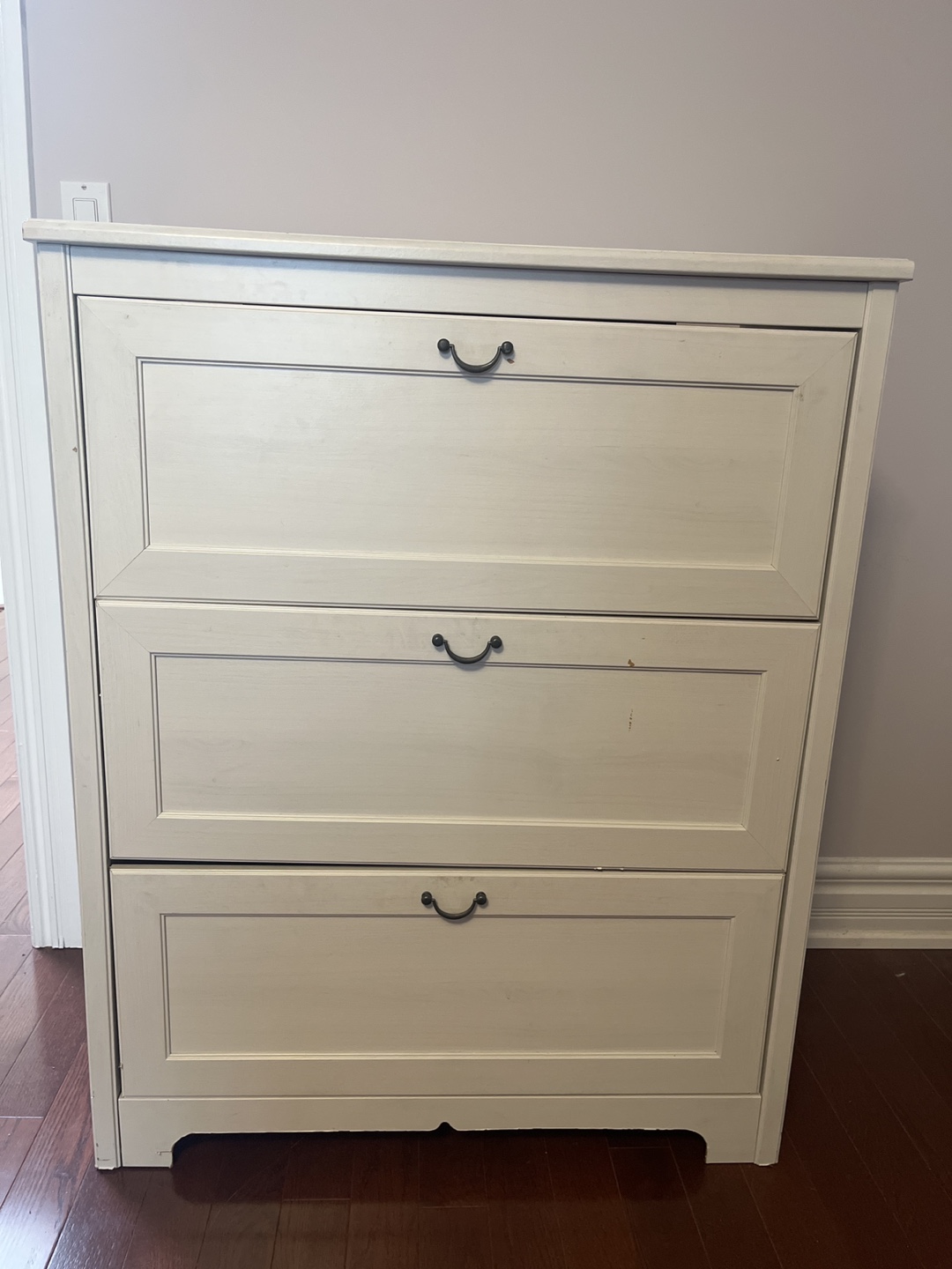 Moving Sale | White Three-Drawer Chest