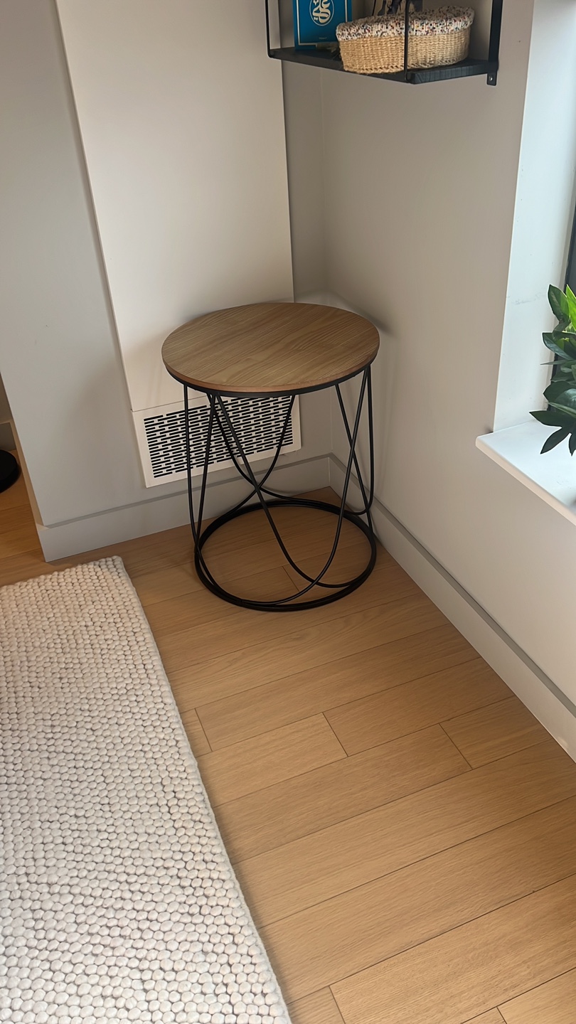 Round side table