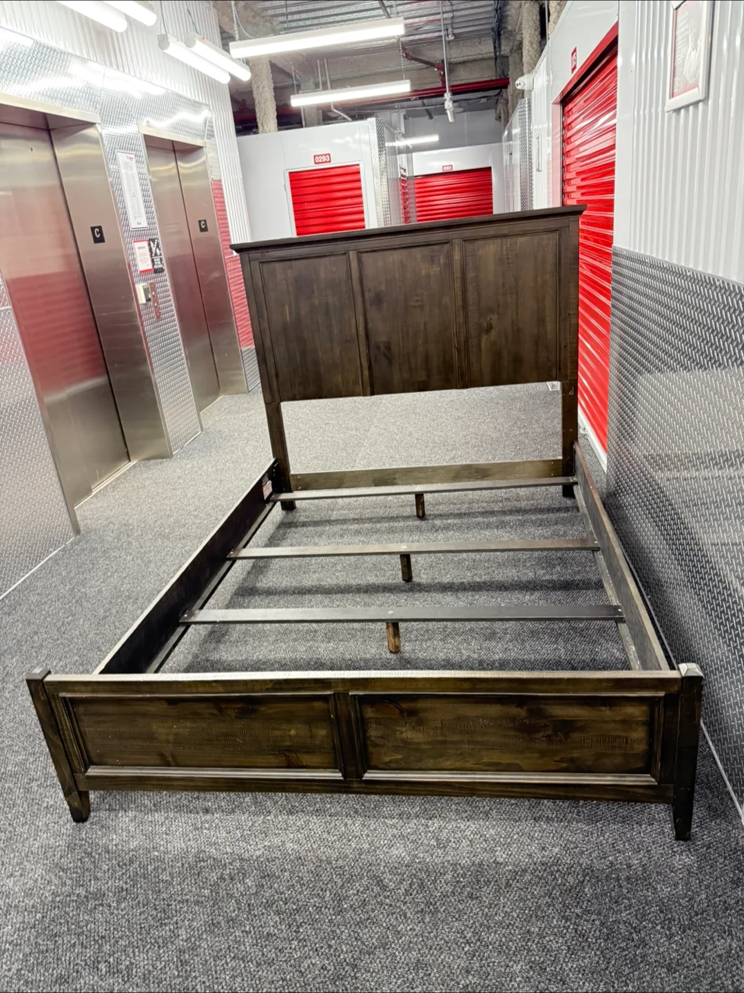 Free delivery Wooden Bed Frame With Nightstand thumbnail