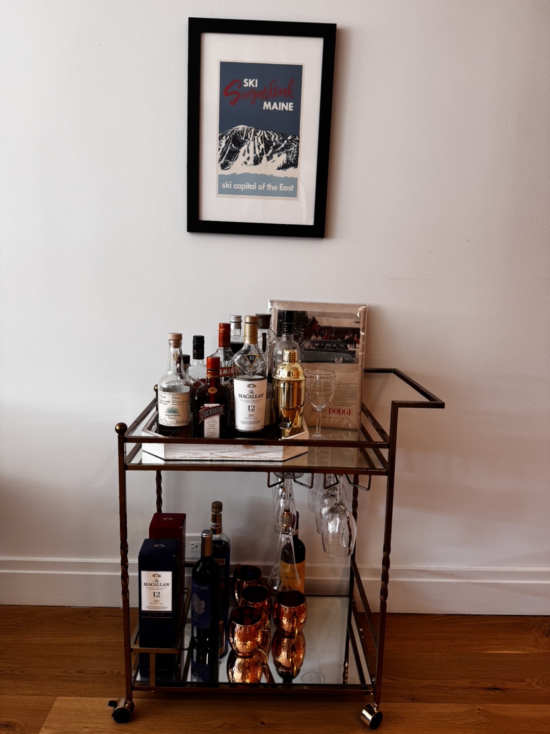 Vintage Style Bar Cart