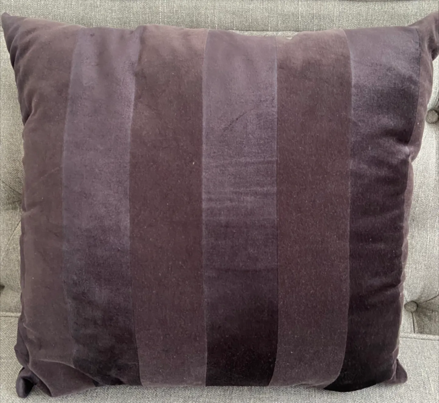 Set of 3 Striped Velvet Cushion Covers image indicator(2)