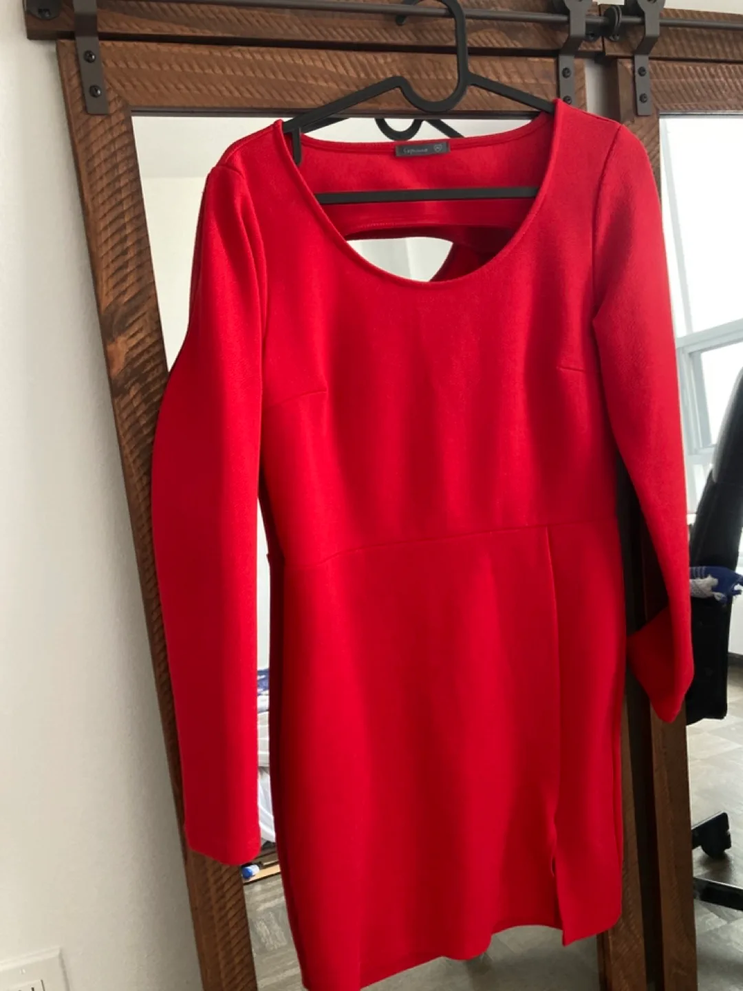 Soprano Red Cut Out Dress - Size M thumbnail