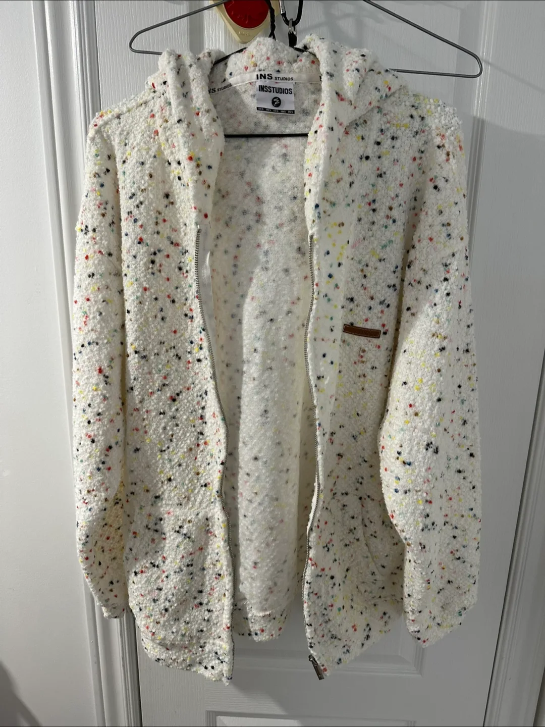 INS STUDIOS Speckled Zip-Up Hoodie thumbnail