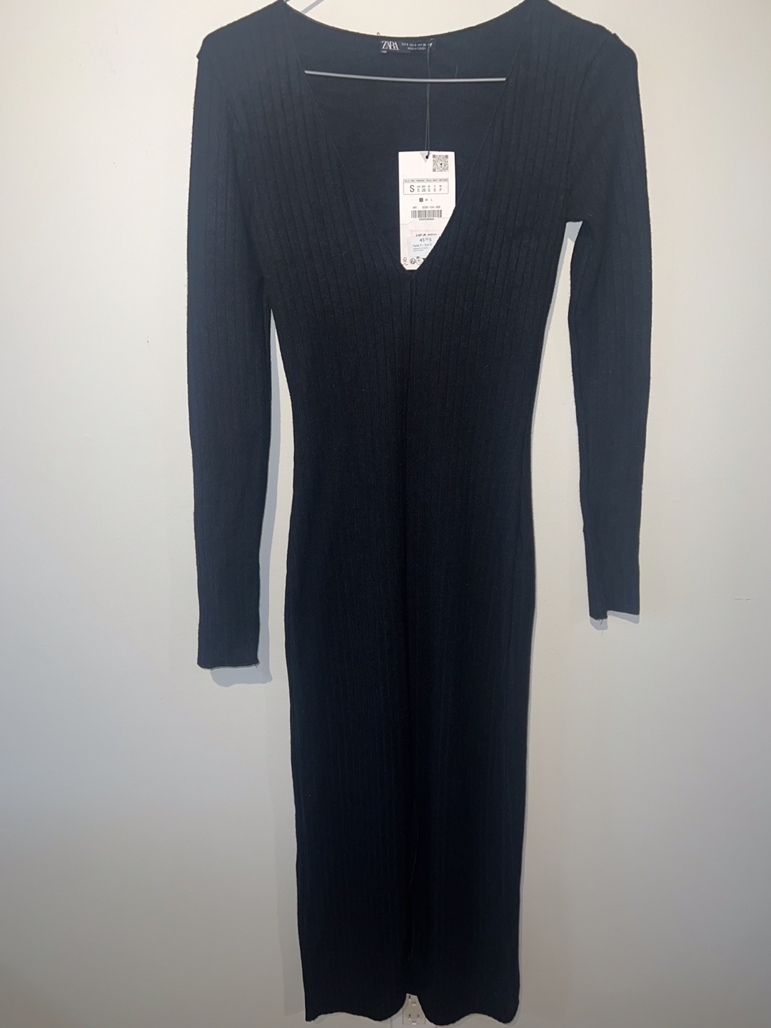 Zara Black Ribbed Dress - photo 3