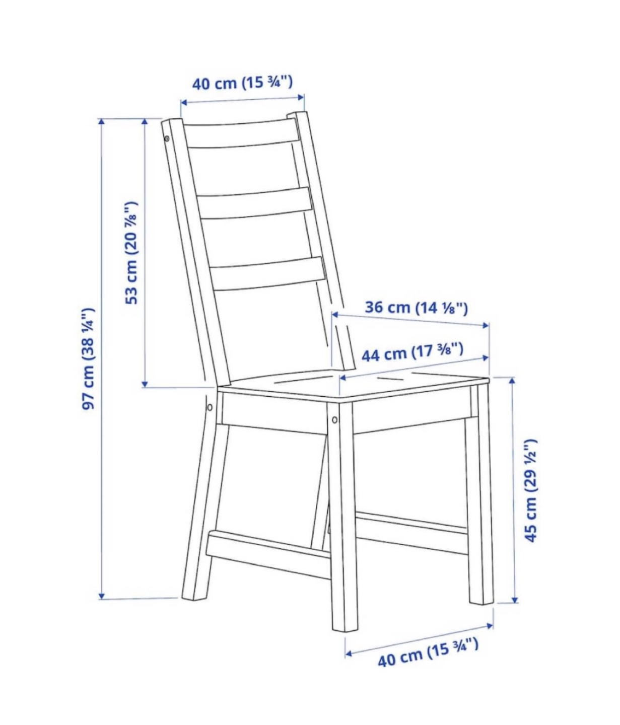 Ikea table and 2 x chairs - photo 5