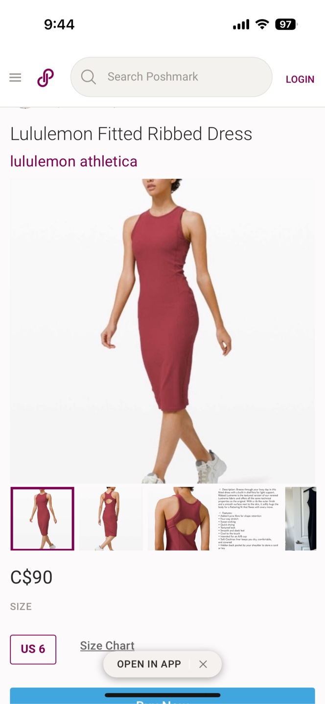 Lululemon Ribbed Dress