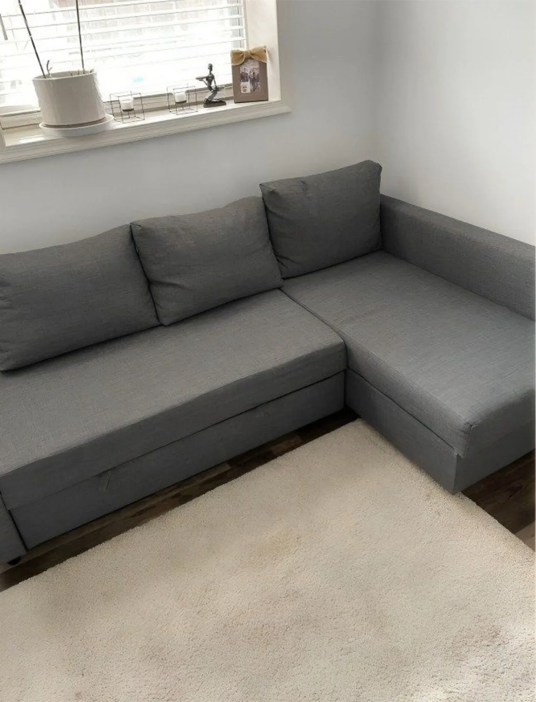 IKEA grey Friheten Sofa Bed sectional couch (delivery available) image indicator(2)