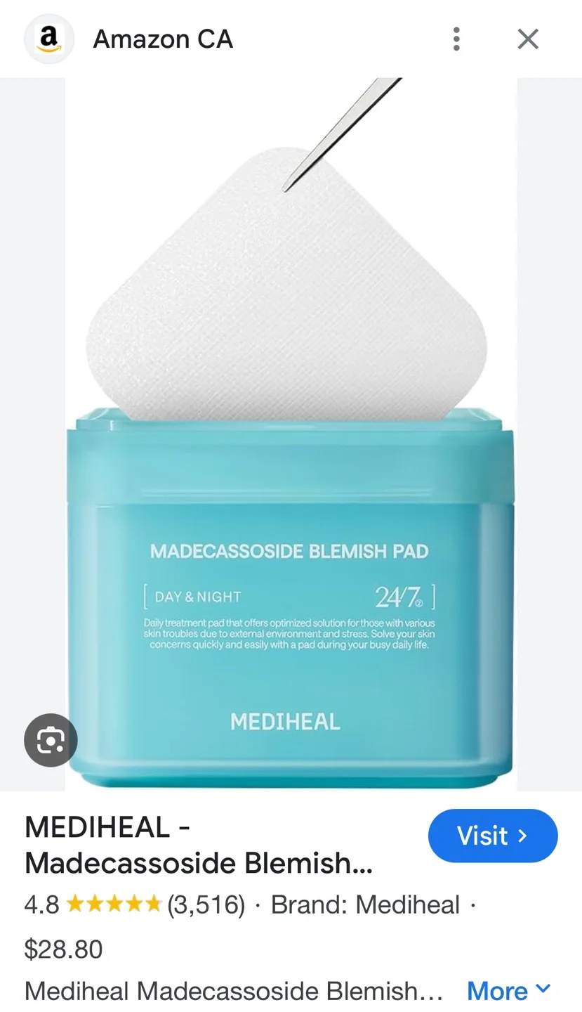 New Mediheal Madecassoside Blemish Pad Set image indicator(3)