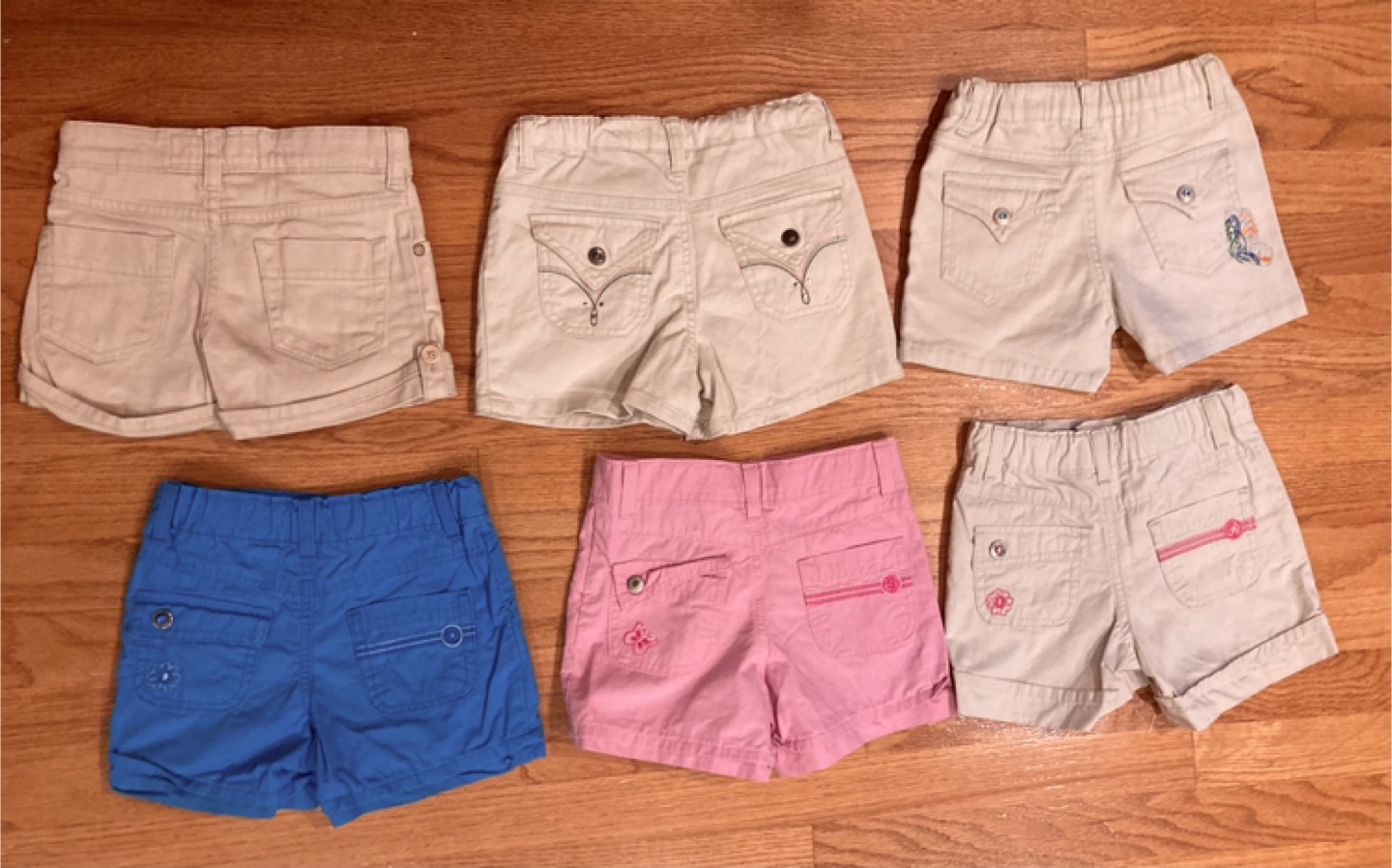 Girls sz 5 nwot oshkosh & Arizona Jeans Co embroidered shorts - photo 2