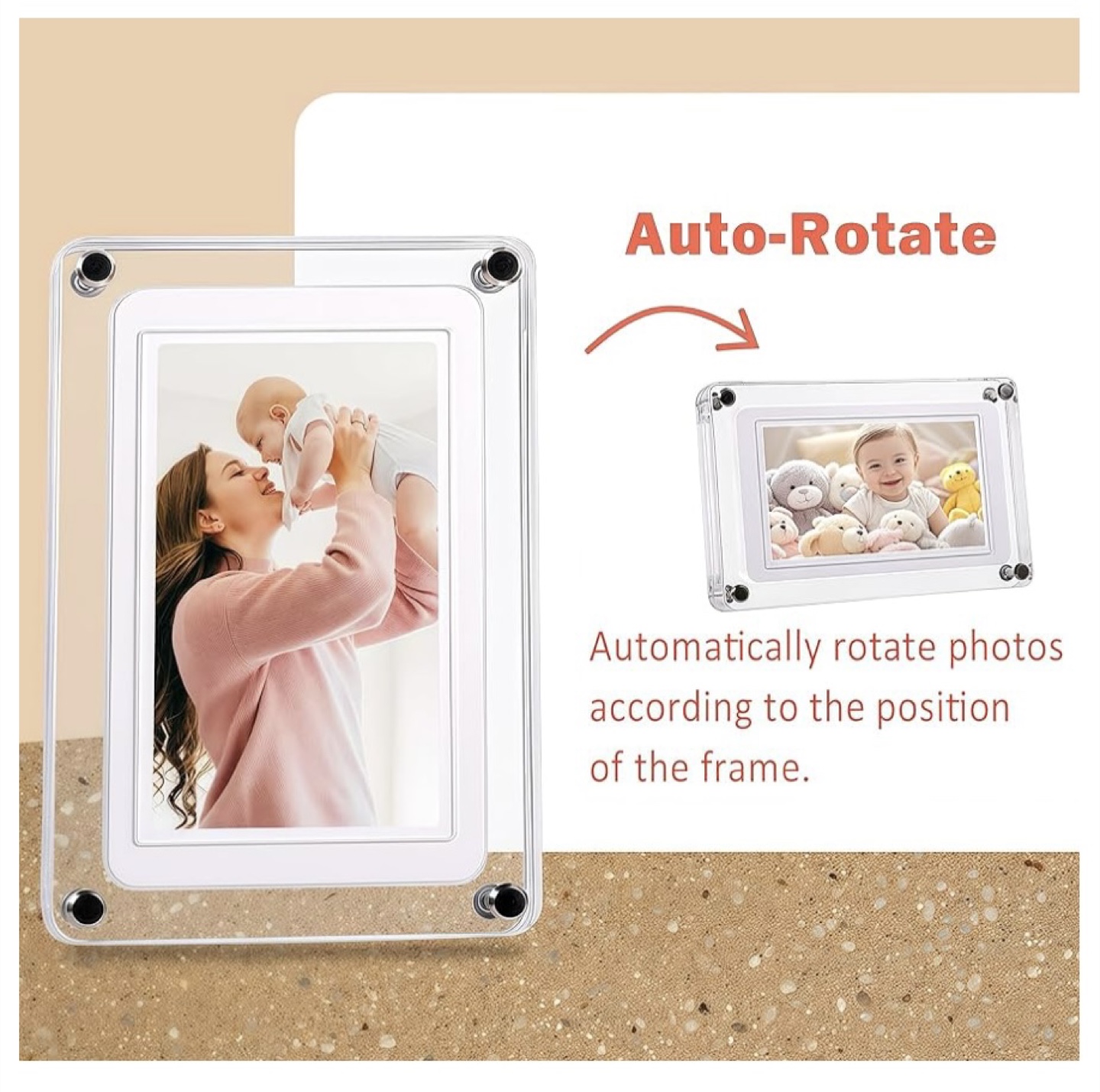 Digital Picture Frame 5 inch Auto-Rotate - photo 4