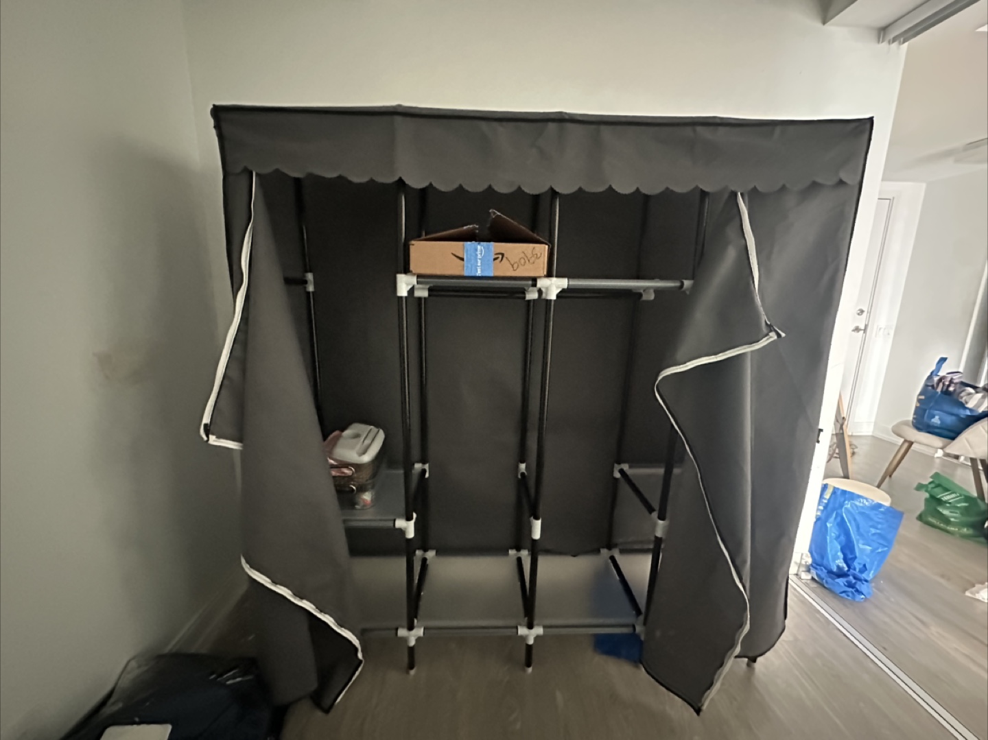 Clothing Closet with Shelves