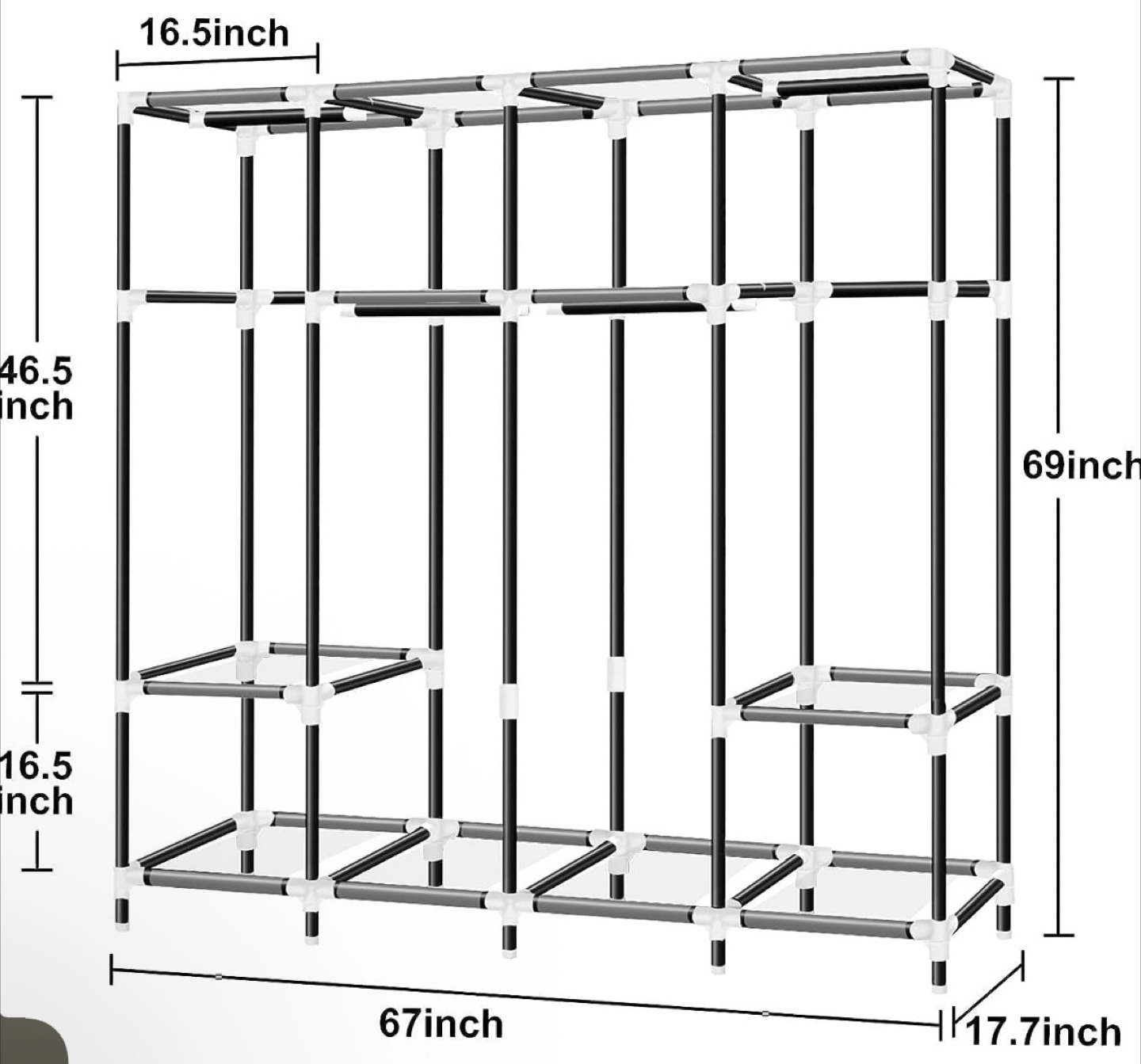 Clothing Closet with Shelves - photo 4