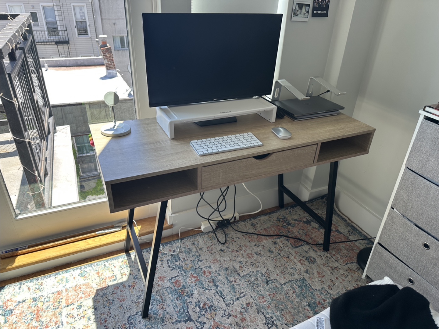 Wooden Desk with Drawer - photo 2
