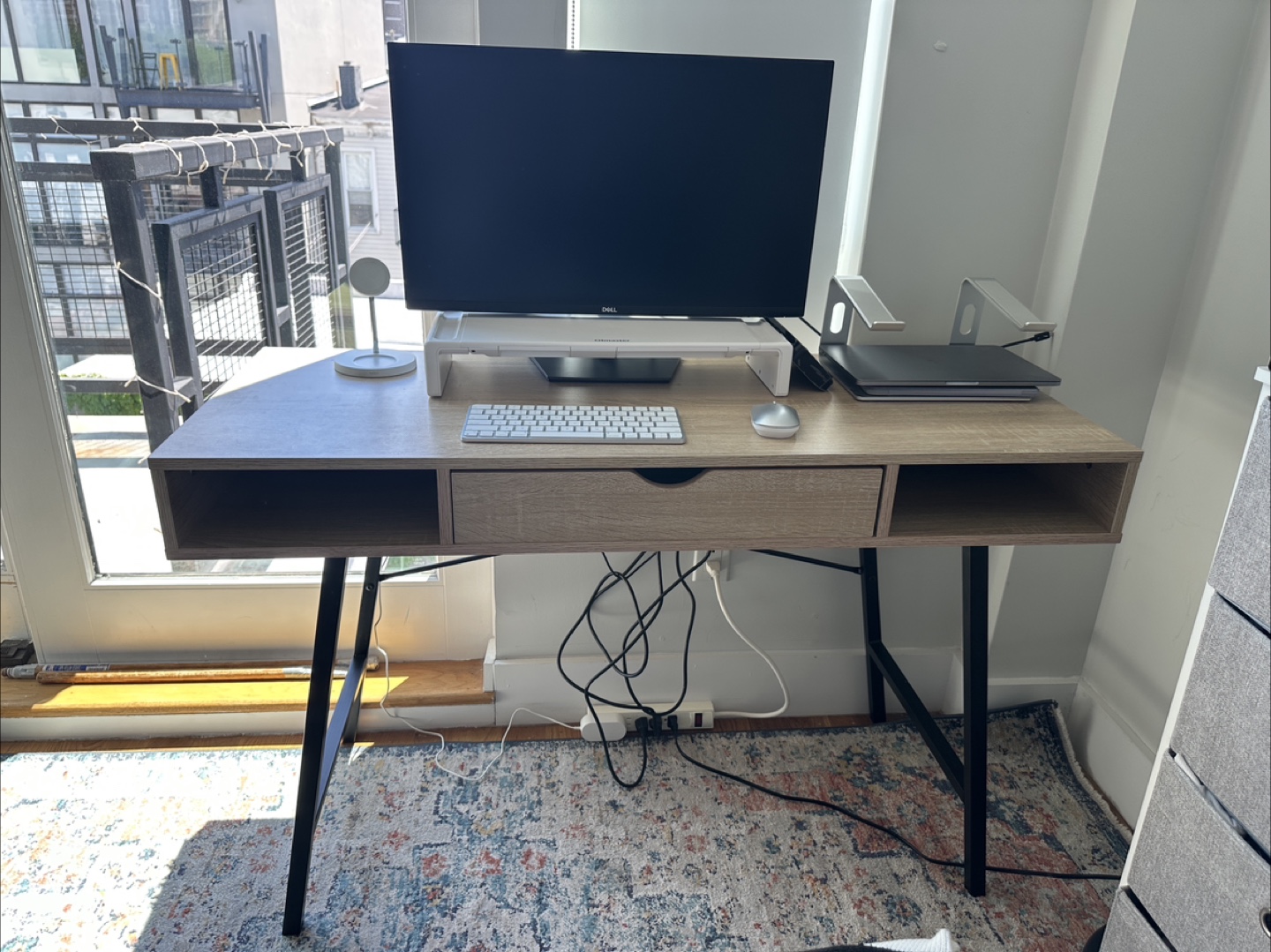 Wooden Desk with Drawer