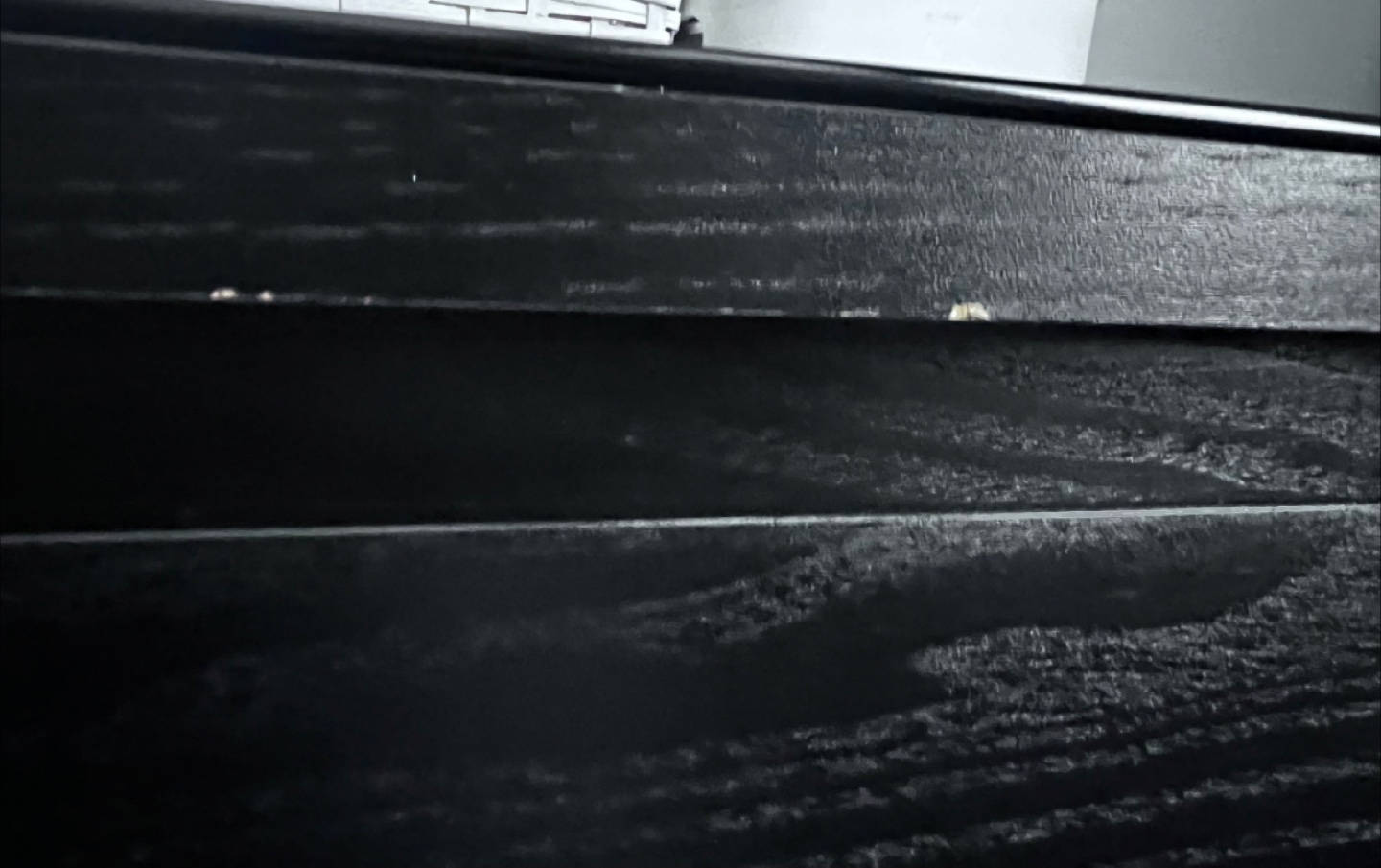 Ikea Malm Black Dresser with Six Drawers Glass Top - photo 2