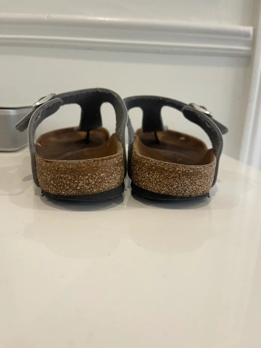 Girls Birkenstock Sandals size 33-Silver image indicator(3)