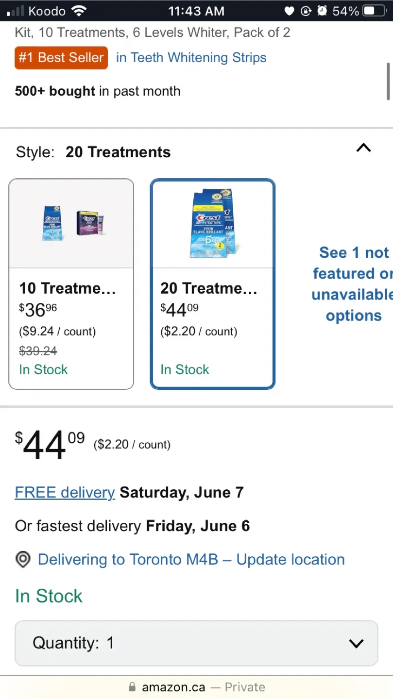 Crest 3D White Strips (Pack of 17) image indicator(3)