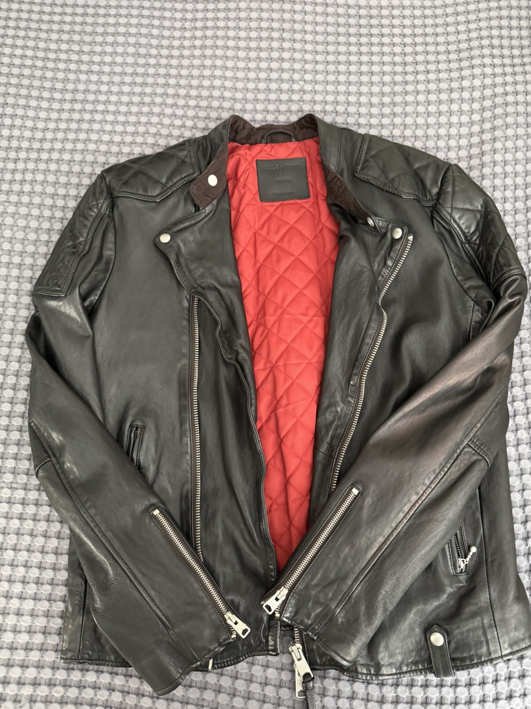 ALLSAINTS Black Leather Biker Jacket - photo 4
