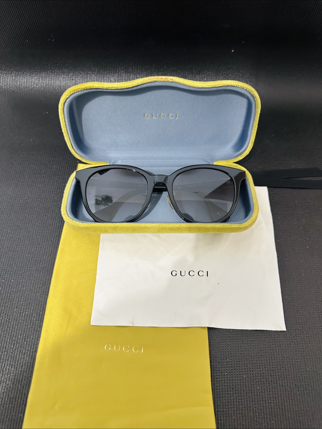 Gucci Black Sunglasses with Case