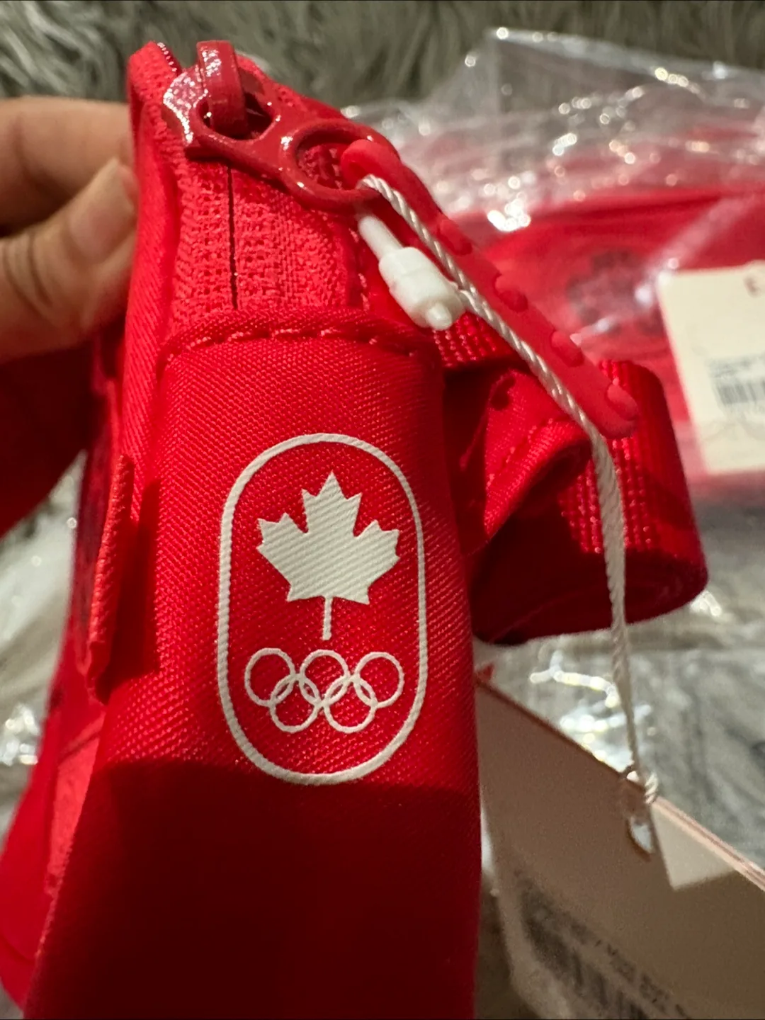 New with Tags Red Mini Ball Bag image indicator(5)