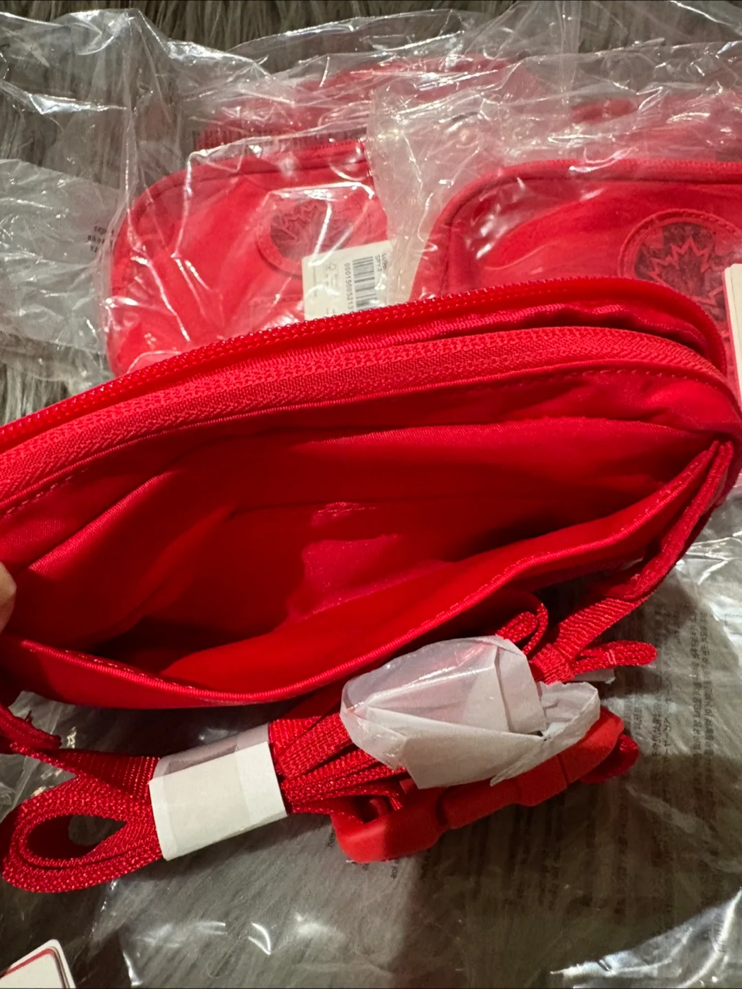 New with Tags Red Mini Ball Bag image indicator(7)