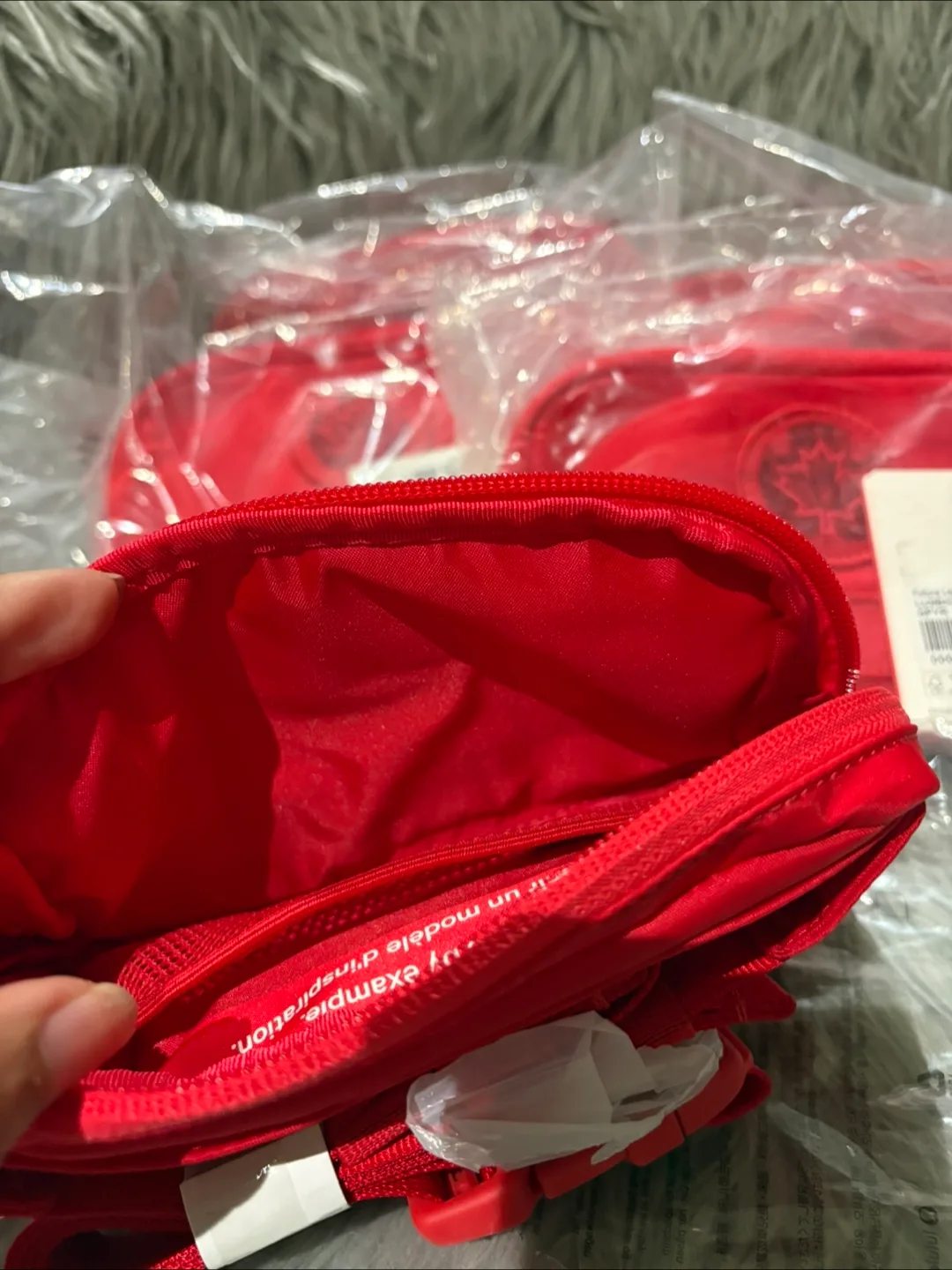 New with Tags Red Mini Ball Bag image indicator(8)