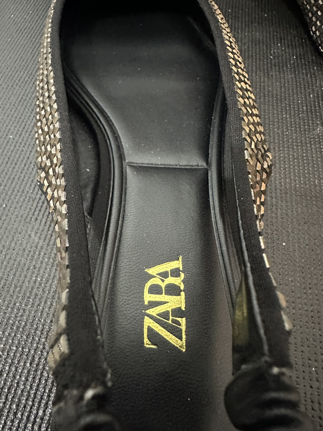 Zara Rhinestone Slingback Flats - photo 3