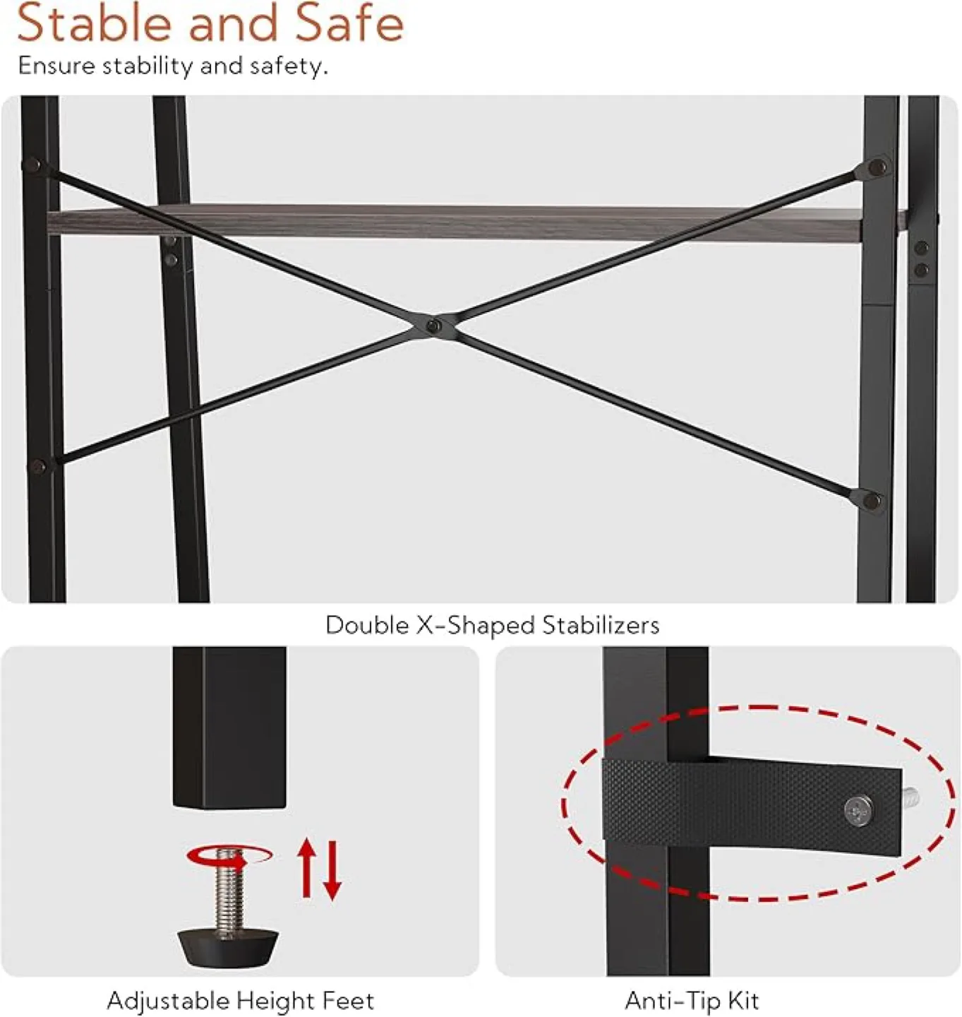 Bookshelf – 5-Tier Ladder Style, Modern & Space-Saving image indicator(6)