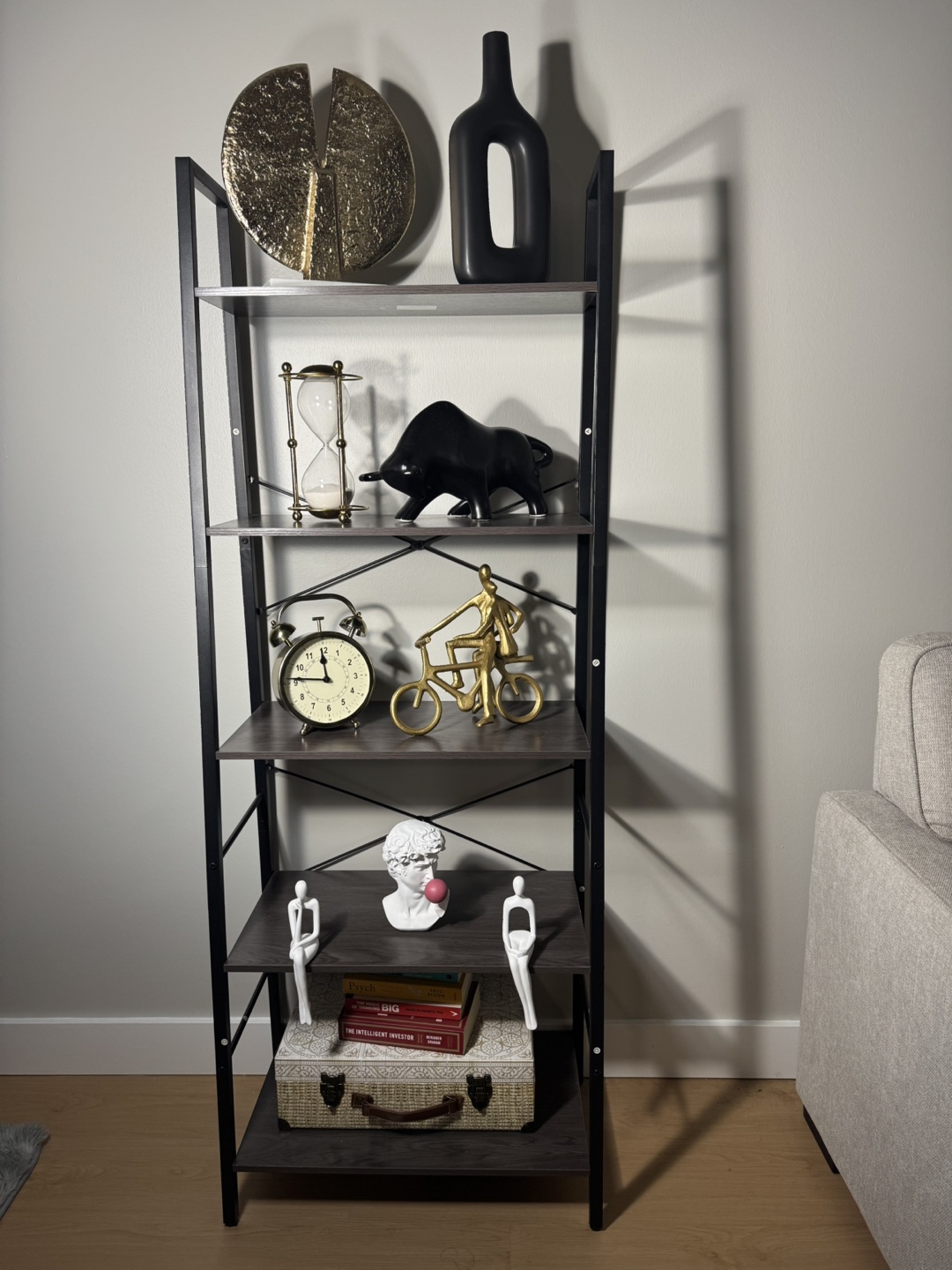 Bookshelf – 5-Tier Ladder Style, Modern & Space-Saving - photo 2