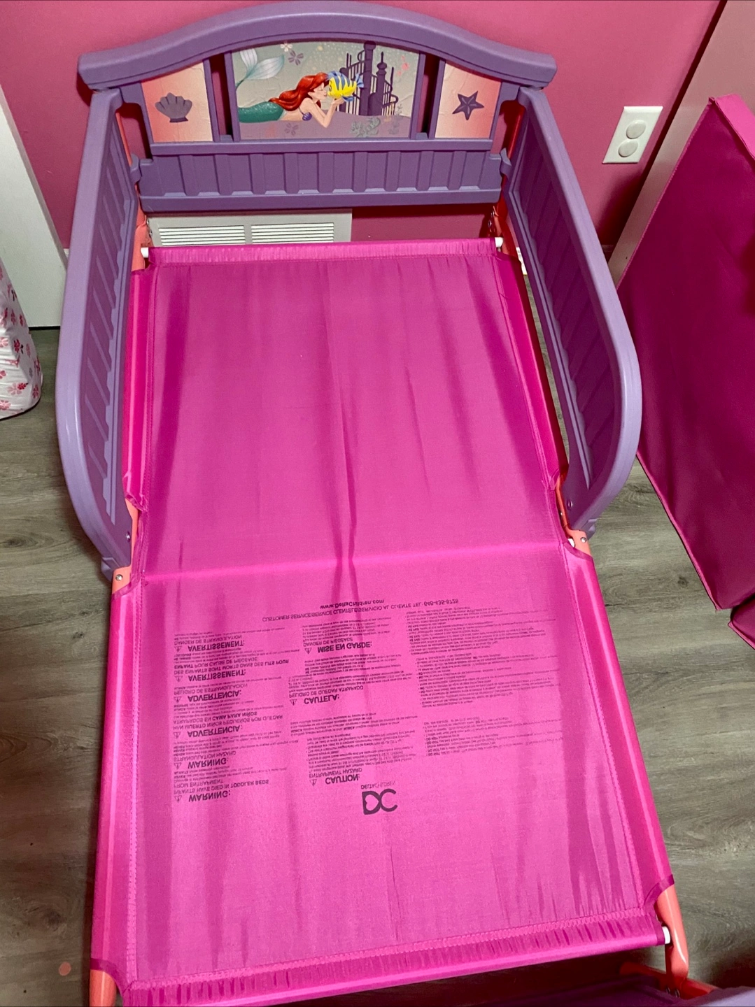 Delta Children Plastic Toddler Bed- Disney Princess Karrot