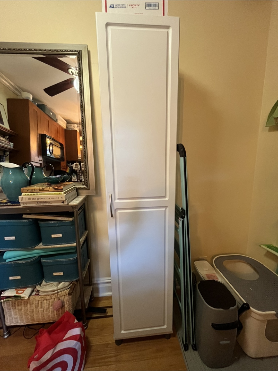White Storage Cabinet - photo 2