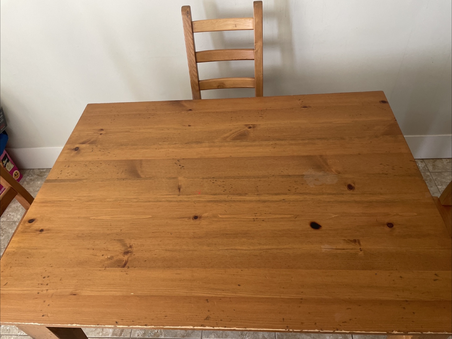 Wooden Dining Table with Four Chairs - photo 4