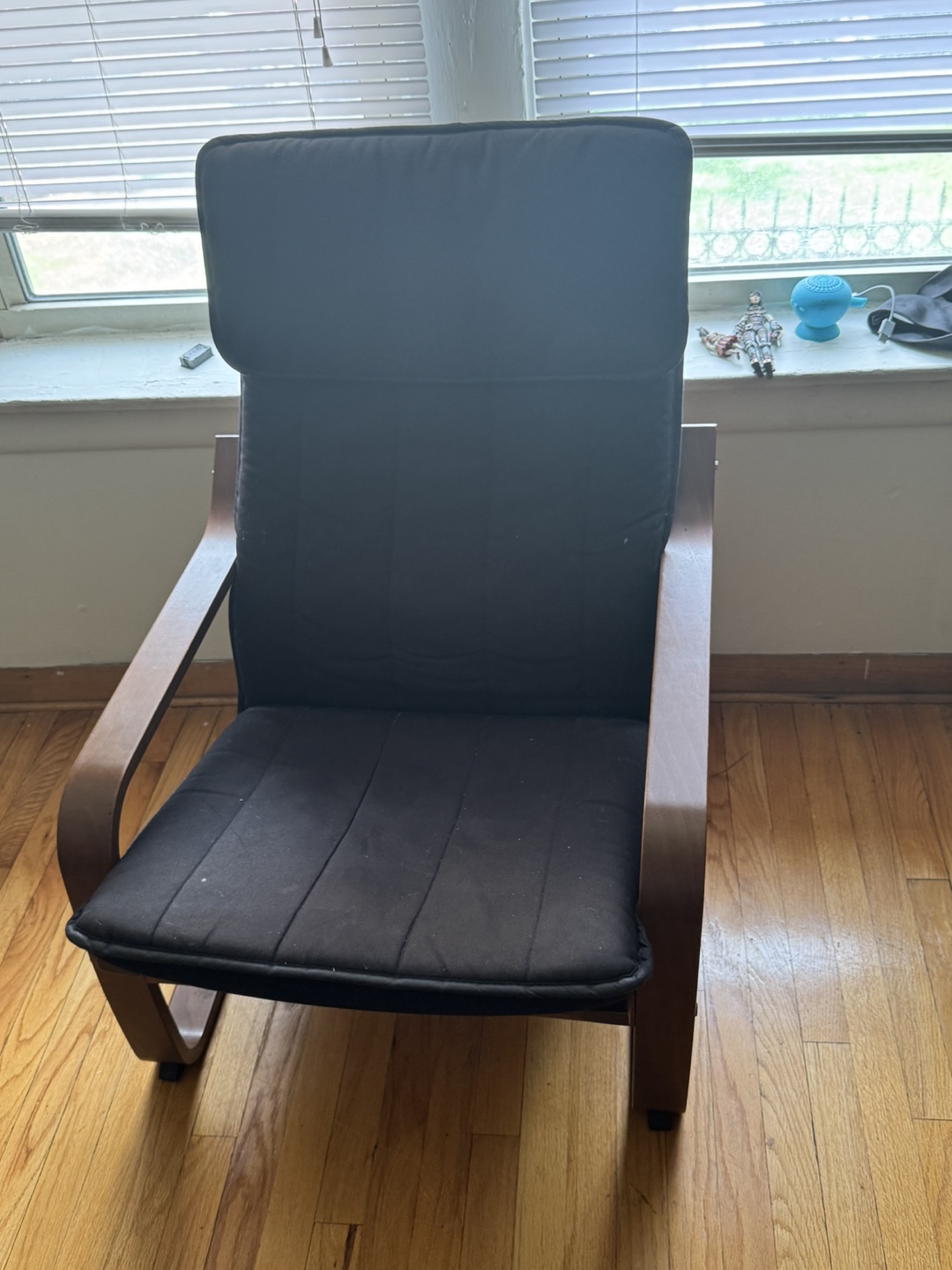 Black Upholstered Armchair