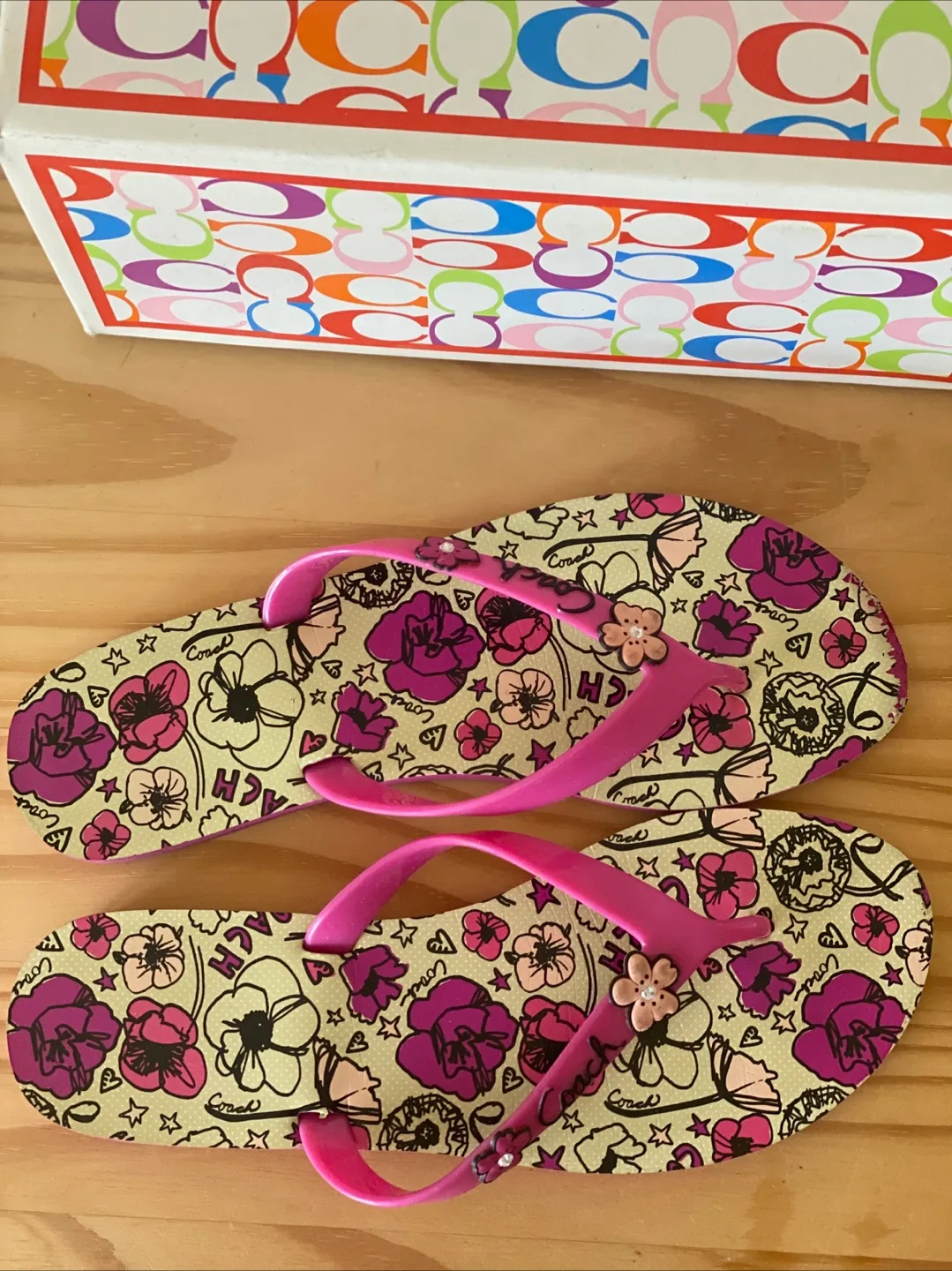 Woman’s Floral Flip-Flops with Box image indicator(2)