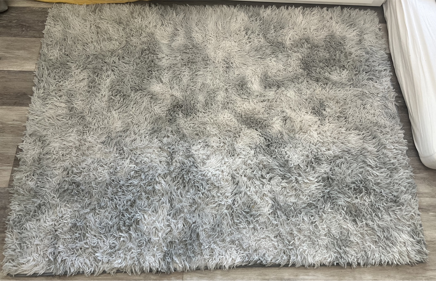 Shaggy Grey Area Rug